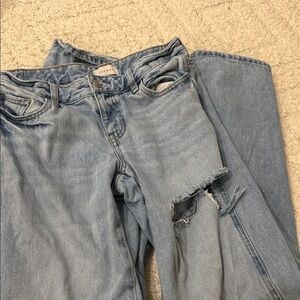 PacSun Distressed Light Blue Boyfriend Jeans